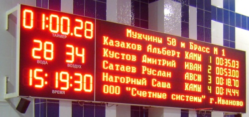 Плавательное табло БТ-40-4