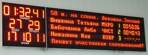 Плавательное табло БТ-40-3