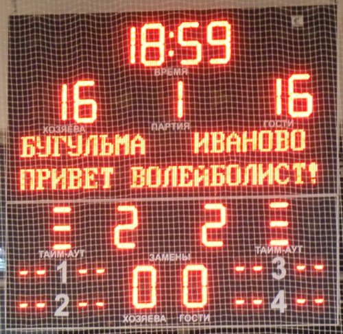 Спортивное табло для волейбола БТ-7ВЛ2